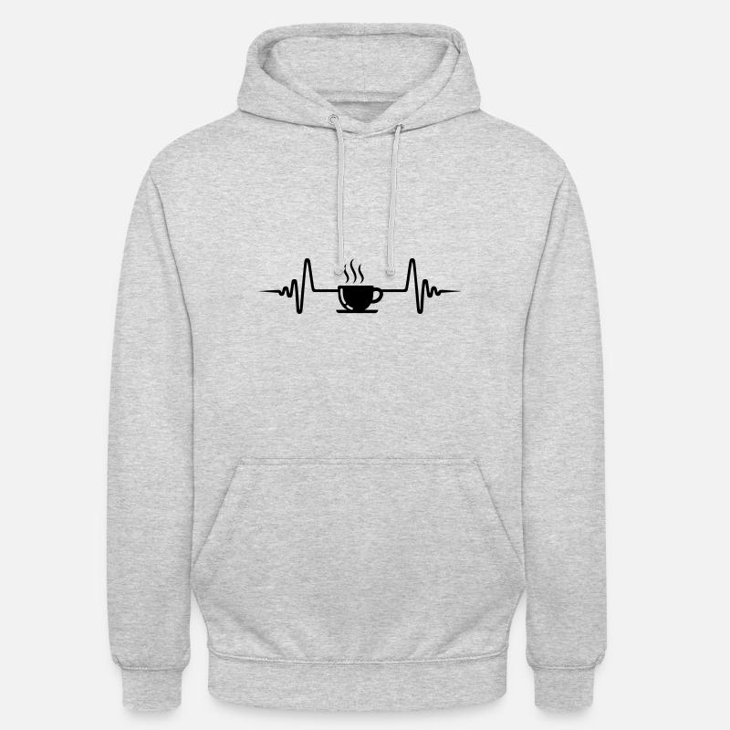 Coffee cup Pulse - Unisex Hoodie - light heather grey