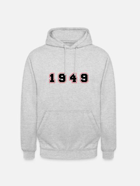 1949 Year Number - Unisex Hoodie - light heather grey