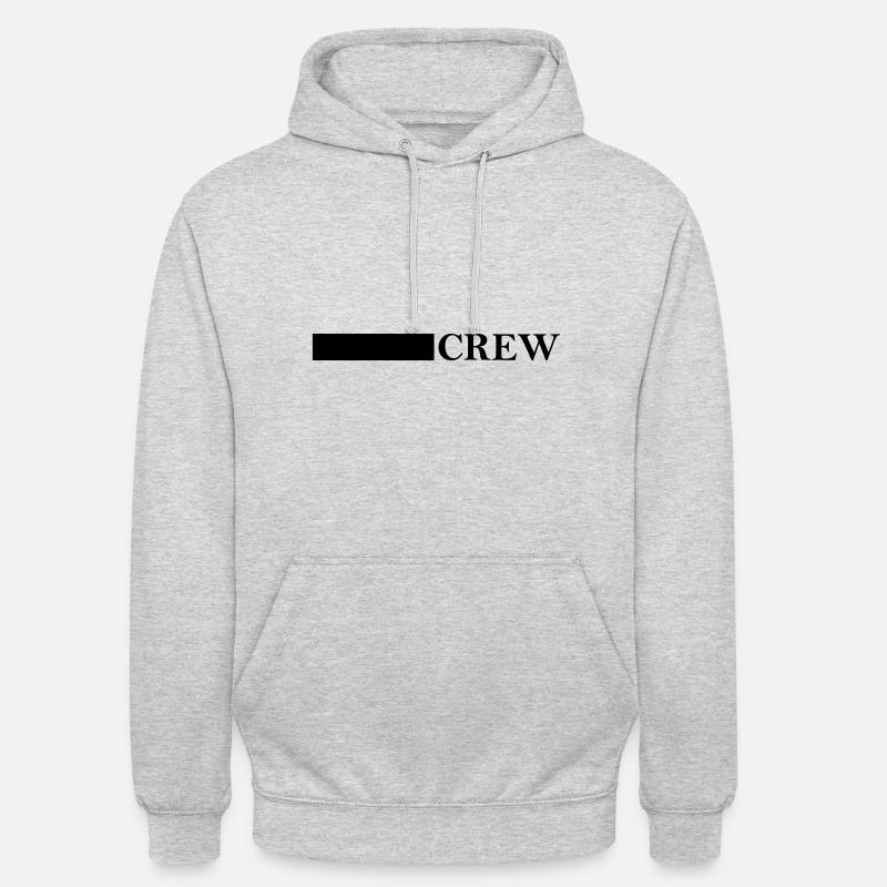 Conception de l’équipage - Sweat-shirt à capuche unisexe - gris clair chiné