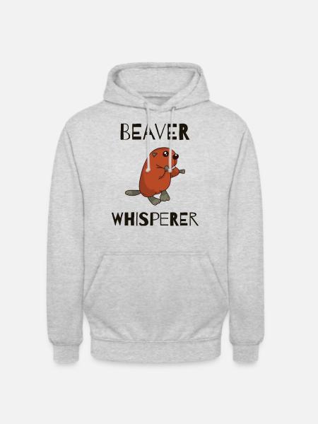 BEAVER: Beaver Whisperer - Unisex Hoodie - light heather grey
