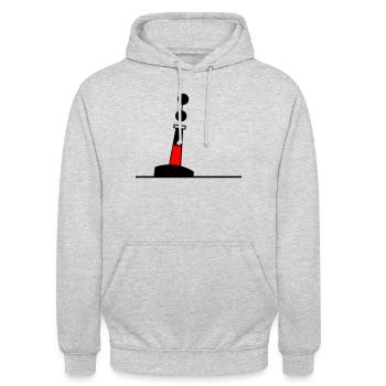 Tonne - Boje Nordsee Segeln Ostsee Maritim - Unisex Hoodie - Hellgrau meliert - Vorne - Alina (178cm) & Michal (187cm)