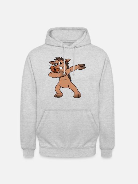 Dabbing Dab Warthog - Unisex Hoodie - light heather grey