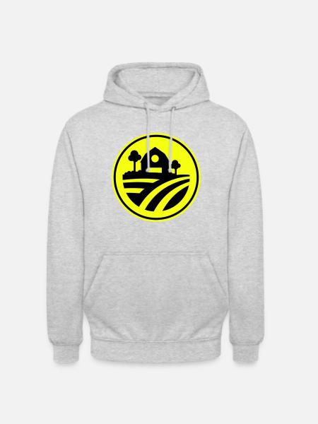 Farm Ernte icon - Unisex Hoodie - Hellgrau meliert