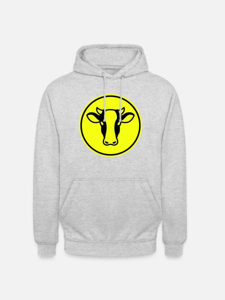 Cow head - Unisex Hoodie - light heather grey