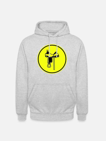Saddle icon - Unisex Hoodie - light heather grey