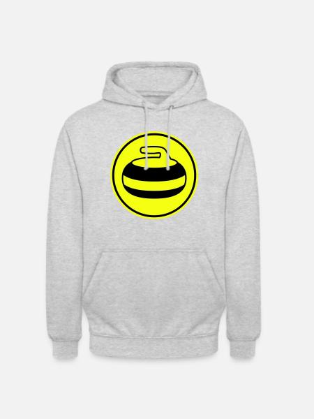 Curling sport - Unisex Hoodie - Hellgrau meliert
