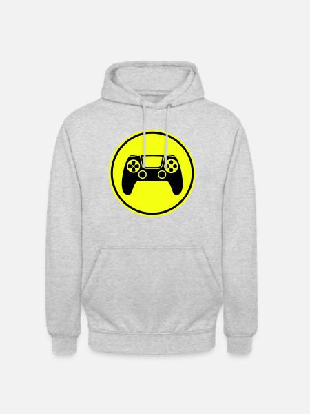Gamepad Symbol Controller - Unisex Hoodie - light heather grey