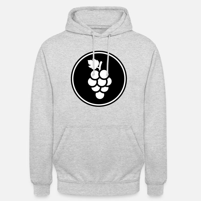 weintrauben - Unisex Hoodie - Hellgrau meliert