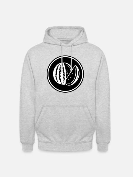 Melon fruit - Unisex Hoodie - light heather grey