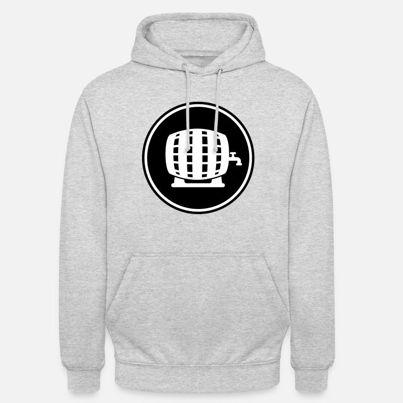Bierfass - Unisex Hoodie - Hellgrau meliert