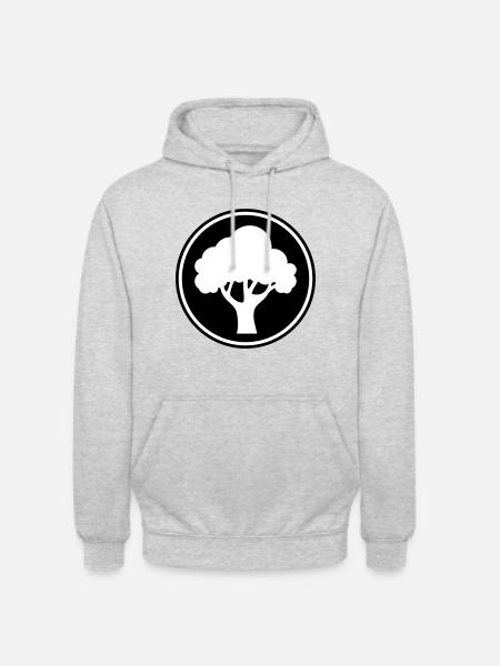Tree Nature Symbol - Unisex Hoodie - light heather grey