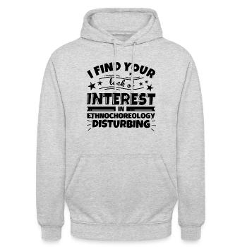 Cadeau amusant d’ethnochorégraphie - Sweat-shirt à capuche unisexe - gris clair chiné - Devant - Alina (178cm) & Michal (187cm)