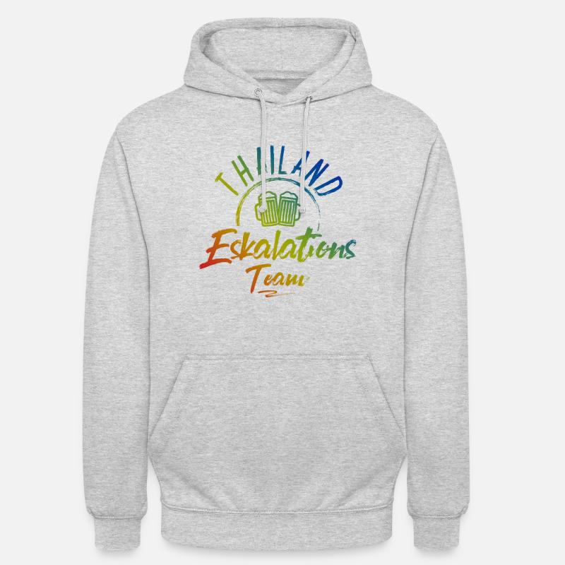 Escalade en Thaïlande - Sweat-shirt à capuche unisexe - gris clair chiné