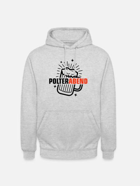 Polterabend Bier - Unisex Hoodie - Hellgrau meliert