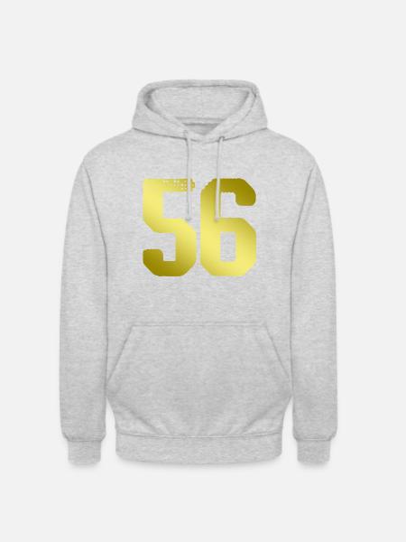 56 Number jersey - Unisex Hoodie - light heather grey