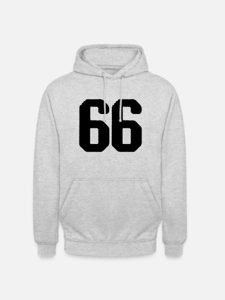 66 number jersey - Unisex Hoodie - light heather grey