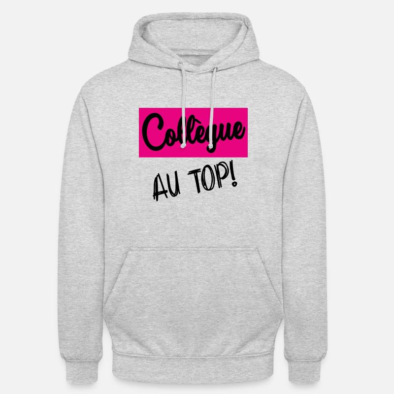 KOLLEGE - Unisex Hoodie - Hellgrau meliert