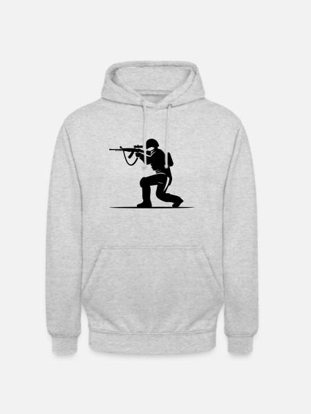 Soldier Icon - Unisex Hoodie - light heather grey