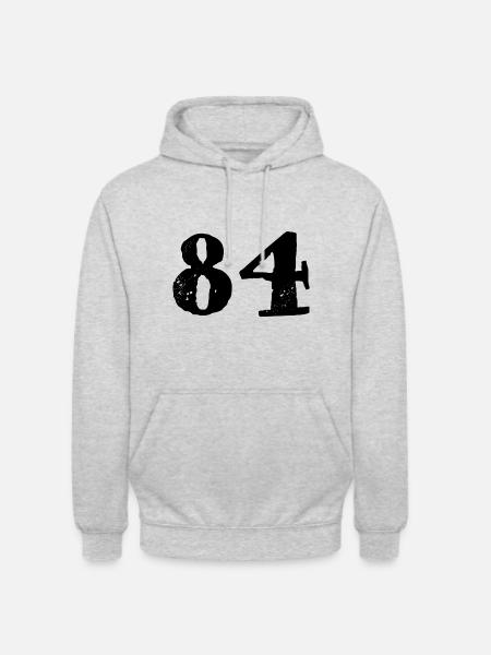 84 number jersey - Unisex Hoodie - light heather grey