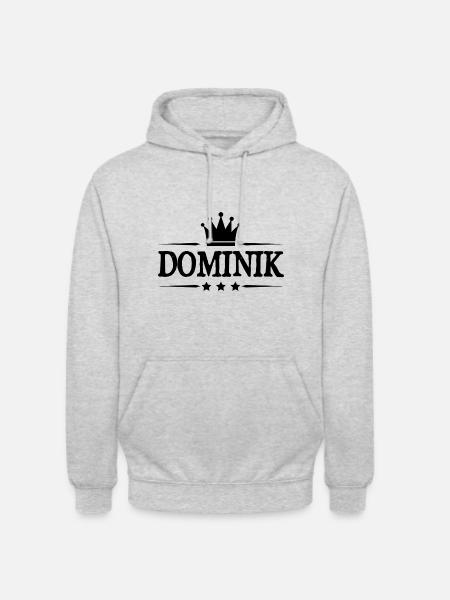 Dominik - Sweat-shirt à capuche unisexe - gris clair chiné