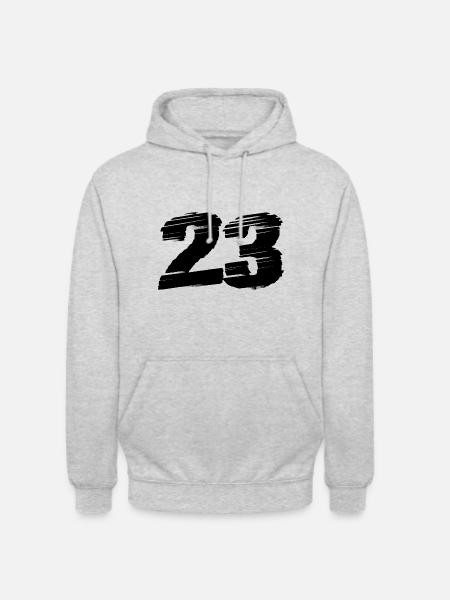 23 Number jersey - Unisex Hoodie - light heather grey