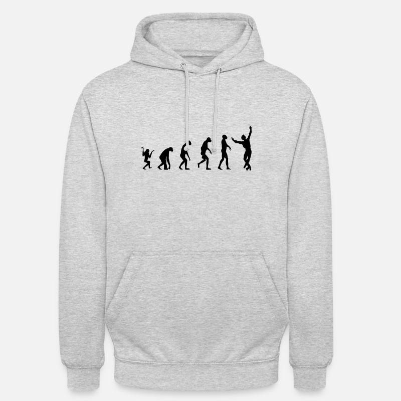 evolution Rollkunstlauf Mann - Unisex Hoodie - Hellgrau meliert