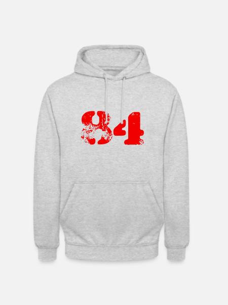 84 number symbol - Unisex Hoodie - light heather grey