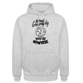 Geography Geoscience Geography Teacher - Unisex Hoodie - light heather grey - Front - Alina (178cm) & Michal (187cm)
