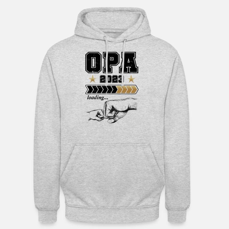 Opa Loading 2023 - Unisex Hoodie - Hellgrau meliert