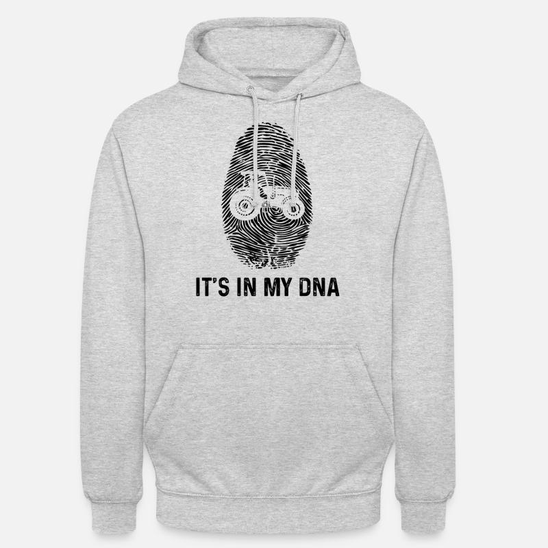 C’est dans mon ADN - (2) - Sweat-shirt à capuche unisexe - gris clair chiné
