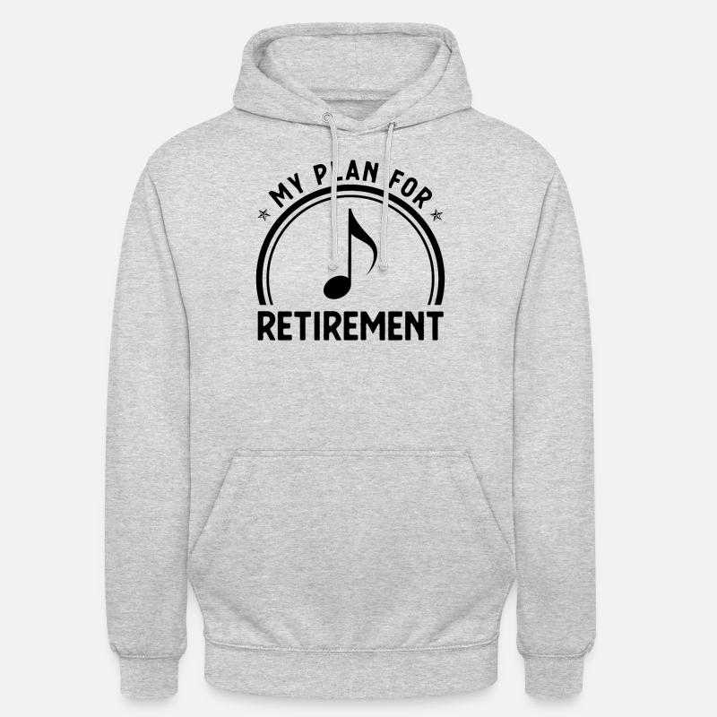 Mon plan de retraite - - Sweat-shirt à capuche unisexe - gris clair chiné