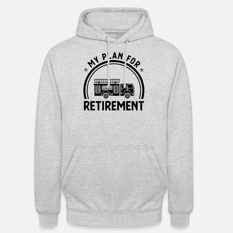 Mon plan de retraite 1 - - Sweat-shirt à capuche unisexe - gris clair chiné