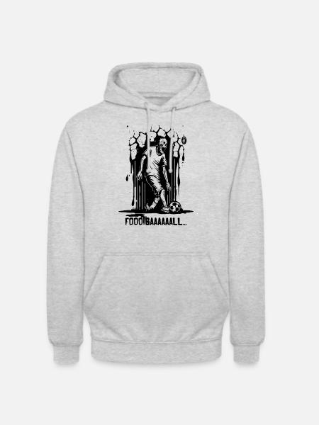 A soccer zombie - Unisex Hoodie - light heather grey