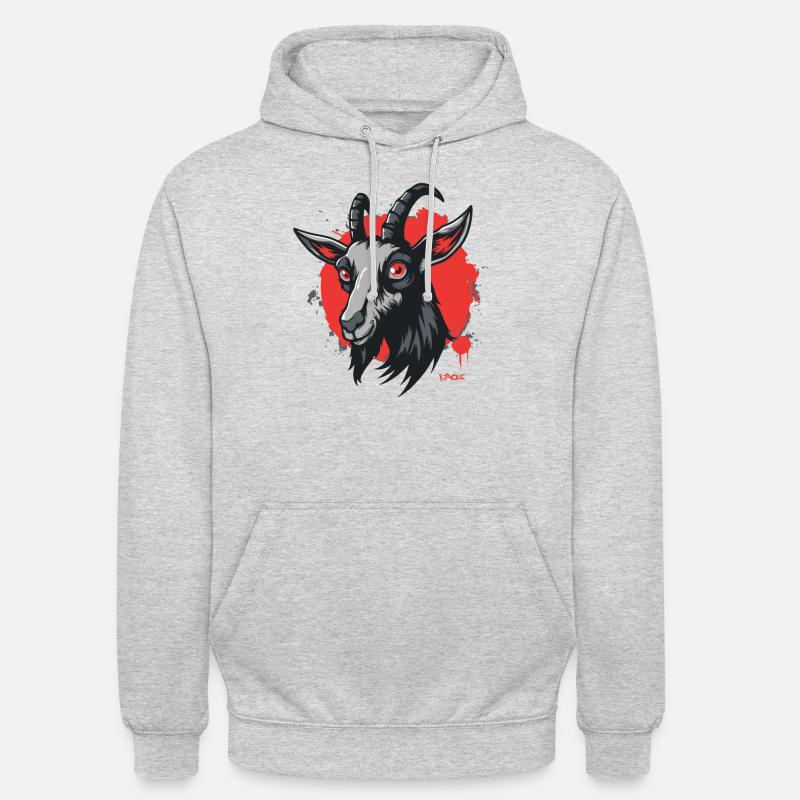 Eine Ziege - Unisex Hoodie - Hellgrau meliert