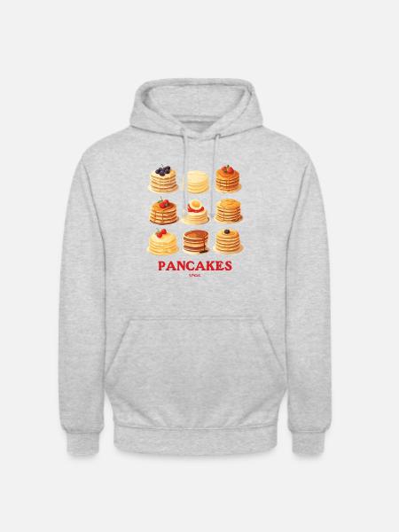 Fruit and Chocolate Cream Pancakes - Unisex Hoodie - light heather grey