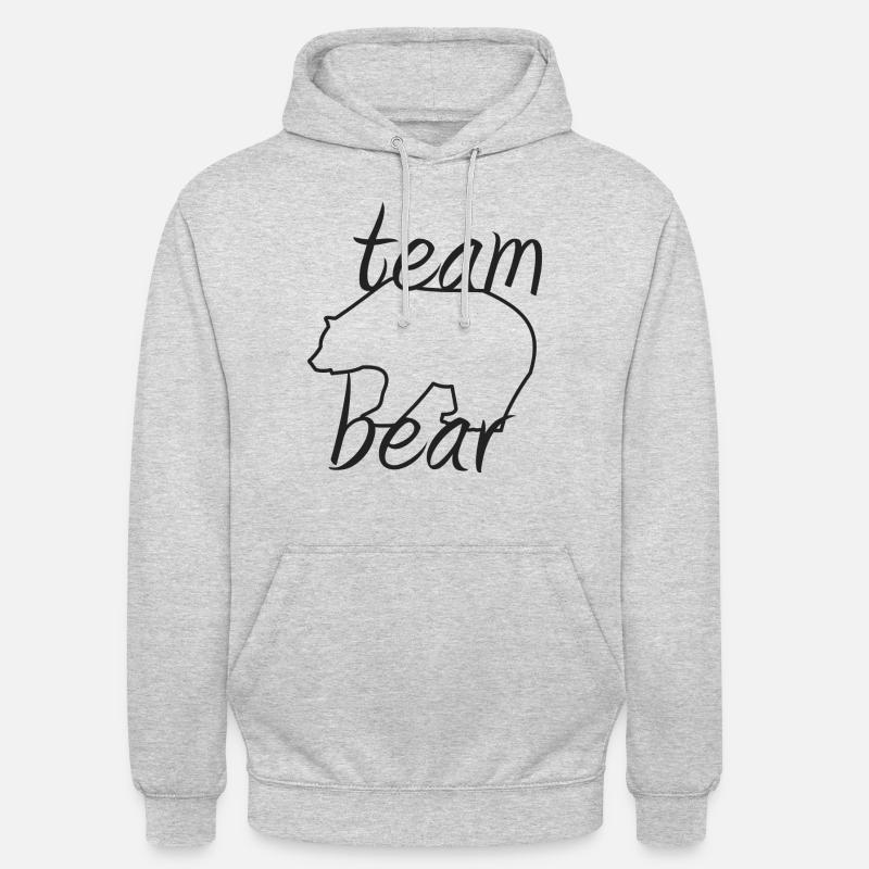 Team Bär (Team Bear) - Unisex Hoodie - Hellgrau meliert