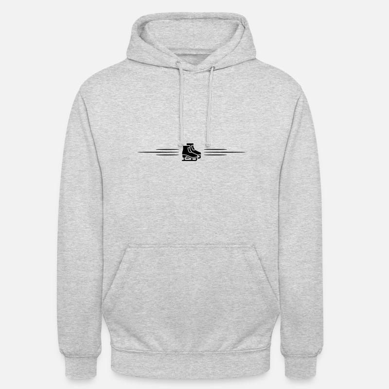 Ligne d’icône Inliner - Sweat-shirt à capuche unisexe - gris clair chiné