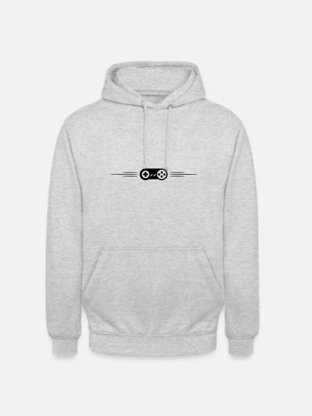 Gamepad Line Gamer - Unisex Hoodie - light heather grey