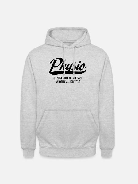 Physio - Superhero - Unisex Hoodie - light heather grey