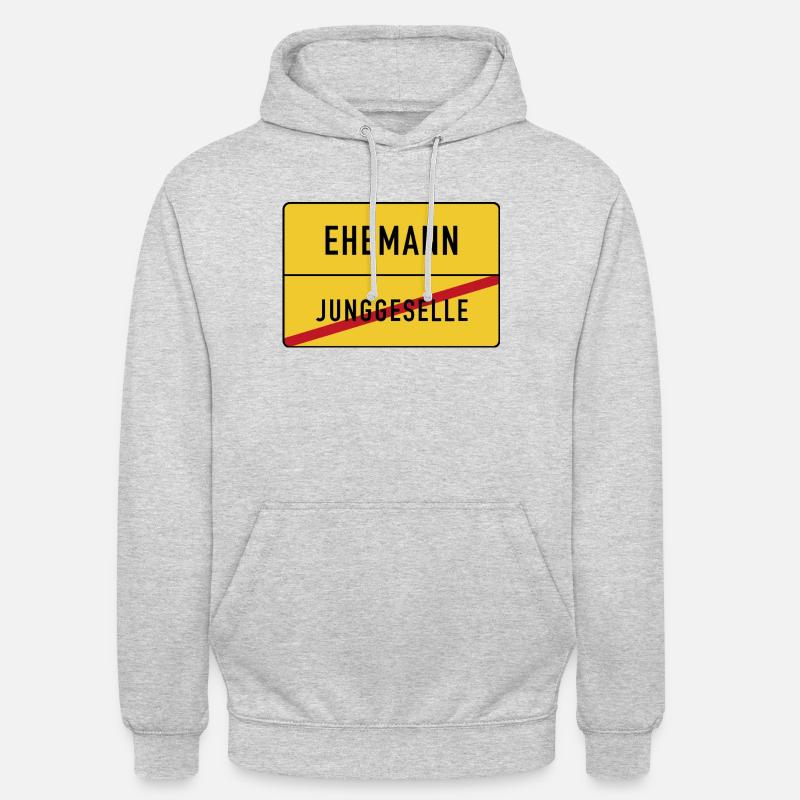 Junggeselle Ehemann - Unisex Hoodie - Hellgrau meliert