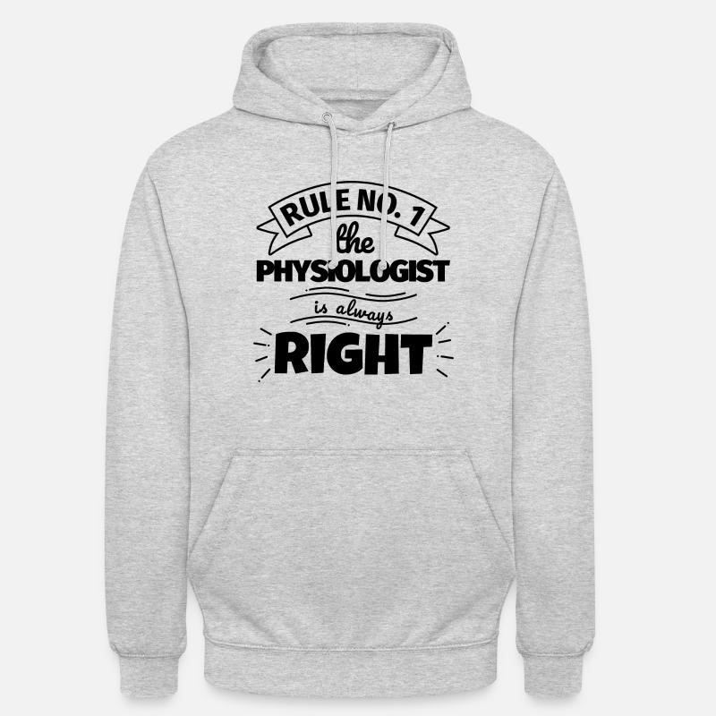 PHYSIOLOGISTE cadeau amusant - Sweat-shirt à capuche unisexe - gris clair chiné