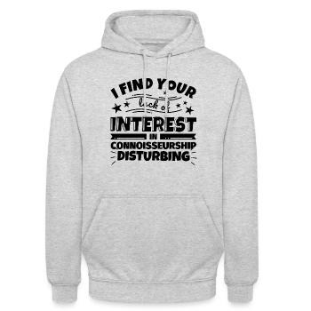Connaisseur cadeau amusant - Sweat-shirt à capuche unisexe - gris clair chiné - Devant - Alina (178cm) & Michal (187cm)