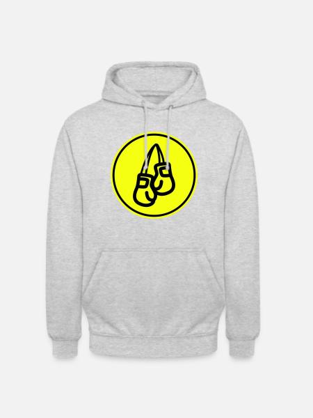 Boxen Boxhandschuhe Symbol - Unisex Hoodie - Hellgrau meliert