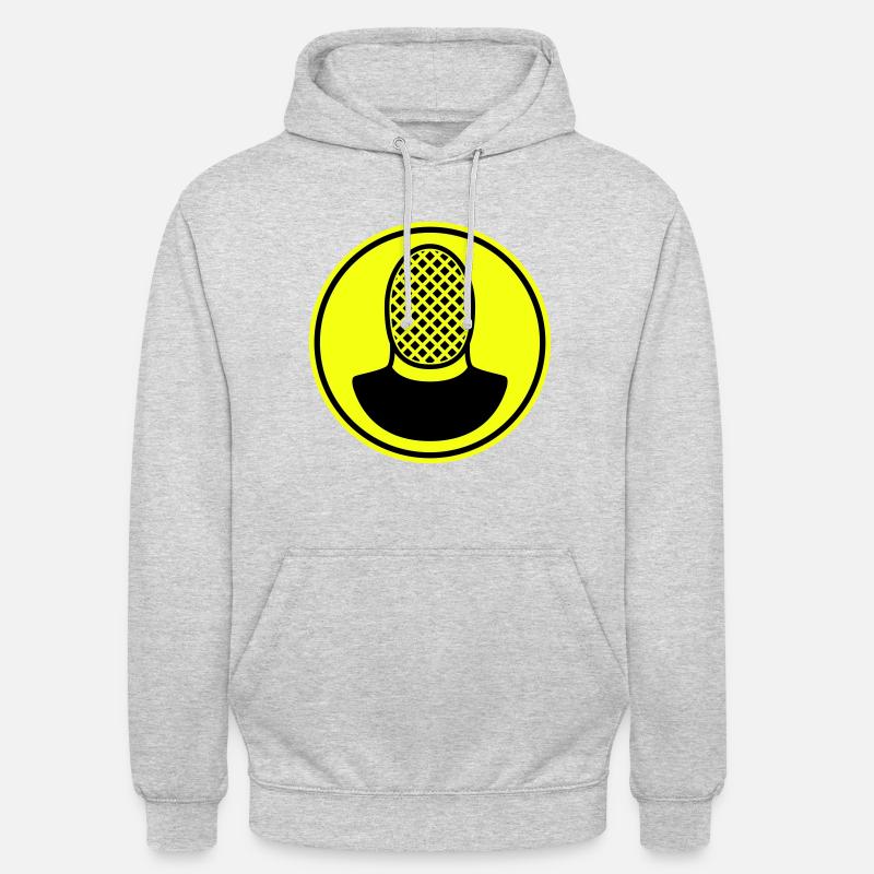 Masque d’escrime - Sweat-shirt à capuche unisexe - gris clair chiné