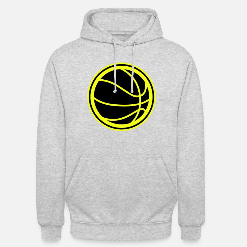 Symbole du basket-ball - Sweat-shirt à capuche unisexe - gris clair chiné