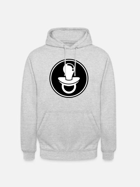 Pacifier Icon Icon - Unisex Hoodie - light heather grey