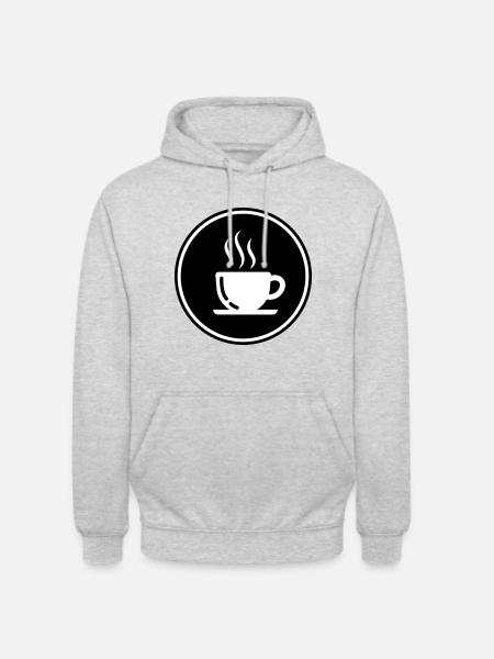 Kaffeetasse - Unisex Hoodie - Hellgrau meliert