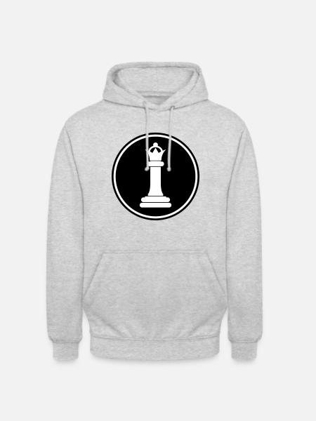 Chess piece queen - Unisex Hoodie - light heather grey