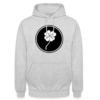 Lucky clover - Unisex Hoodie - light heather grey - Front - Alina (178cm) & Michal (187cm)