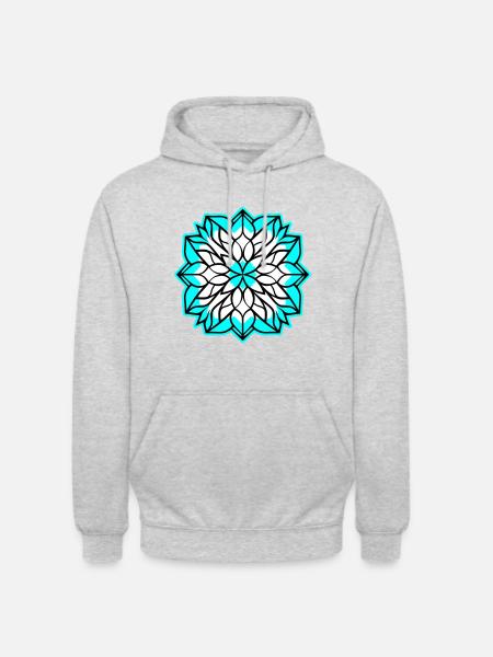 Snowflake Winter - Unisex Hoodie - light heather grey